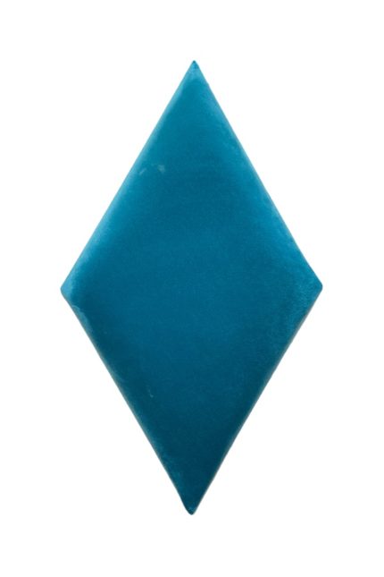 Nástenný čalúnený panel 35x35diamant kosoštvorec - Petrolejová lesklá