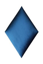 Nástenný čalúnený panel kosoštvorec diamant 33x33 - Modrá lesklá