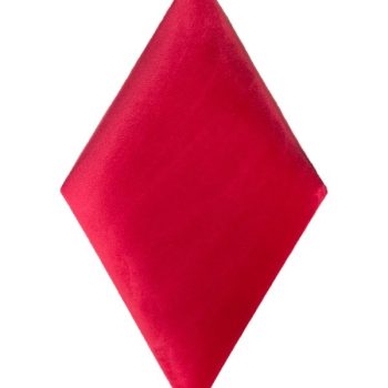 Nástenný čalúnený panel 35x35kosoštvorec diamant - Červená lesklá