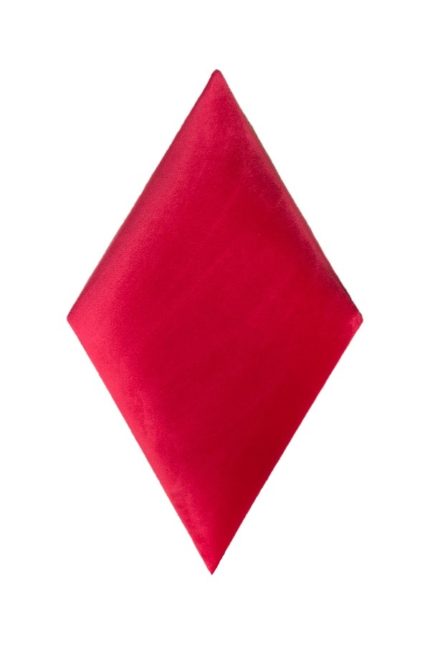 Nástenný čalúnený panel 35x35kosoštvorec diamant - Červená lesklá