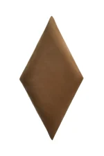 Nástenný čalúnený panel 35x35 kosoštvorec diamant - Horčicová lesklá