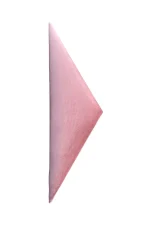 Nástenný čalúnený panel 60x18 trojuholník - Ružová lesklá