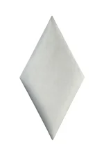 Nástenný čalúnený panel 35x35 diamant kosoštvorec Zamat - Sivá lesklá