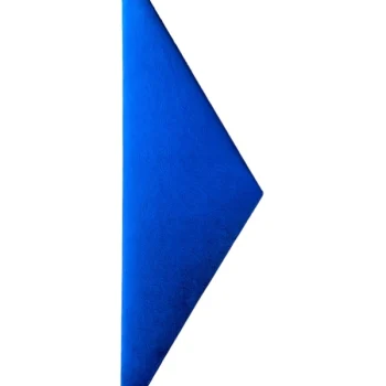 Nástenný čalúnený panel 60x18 trojuholník - Modrá