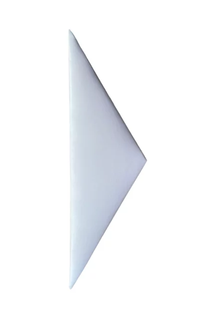 Nástenný čalúnený panel 60x18 trojuholník - Biela