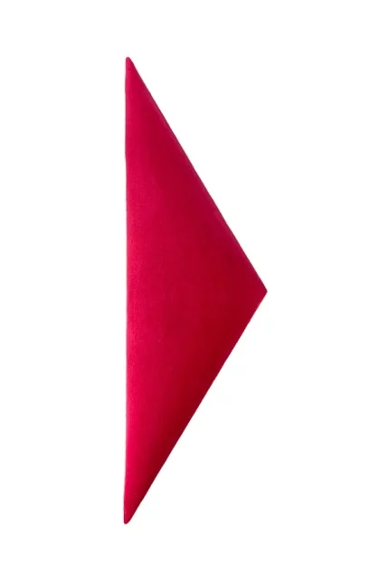 Nástenný čalúnený panel 60x18 trojuholník - Červená lesklá