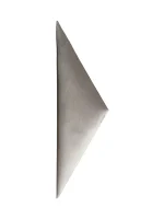 Nástenný čalúnený panel 60x18 trojuholník - Sivá lesklá