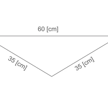 Schéma čalúnených panelov trojuholník - 60x18