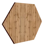 Nástenný drevený obklad MDF | Hexagon