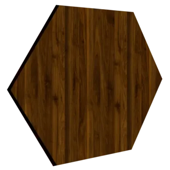 Nástenný drevený obklad MDF | Hexagon