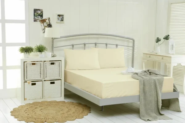 Prestieradlo s napínacou gumou, Jersey | Perlová