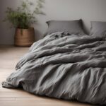 Mušelínové obliečky Tmavosivá – jednofarebné posteľné obliečky 140 × 200 a 70 × 90 cm