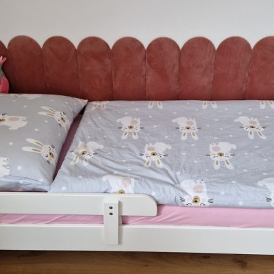 Zástena za detskú posteľ - Oblúčik Ružová